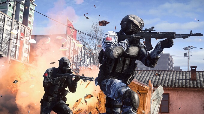 BattleField 4 Shooting with Gun
