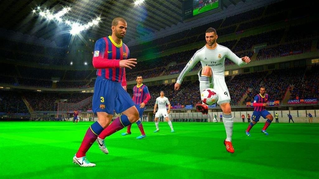 PES-2015 playing with ball