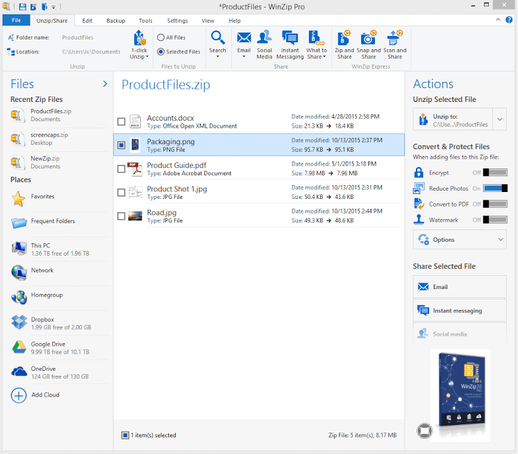 WINZIP FOR WINDOWS 7/8/10 32/64 BIT FREE DOWNLOAD