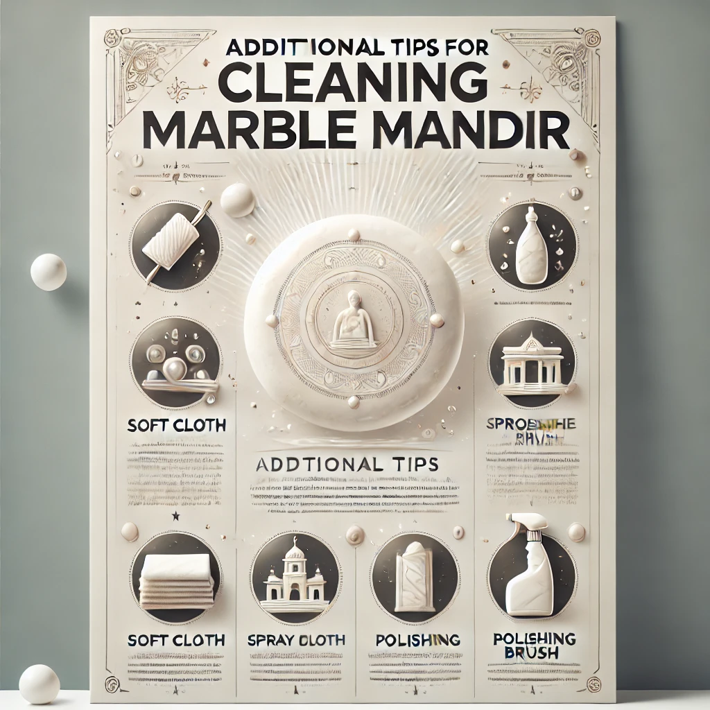 Additional tips for cleaning marble mandir at home
