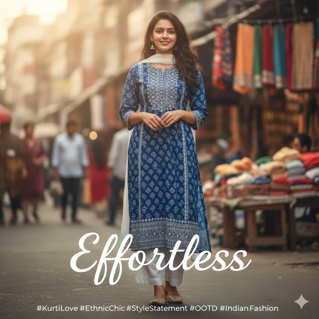 One Word Kurti Captions