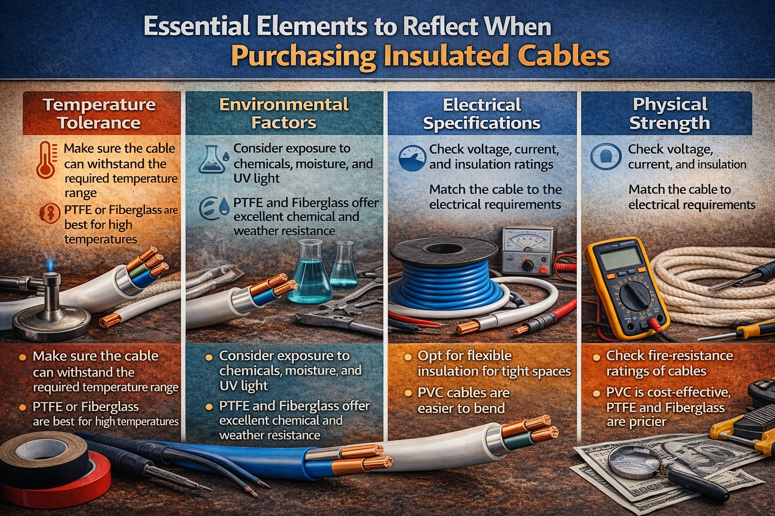 Essential Elements to Reflect When Purchasing Insulated Cables