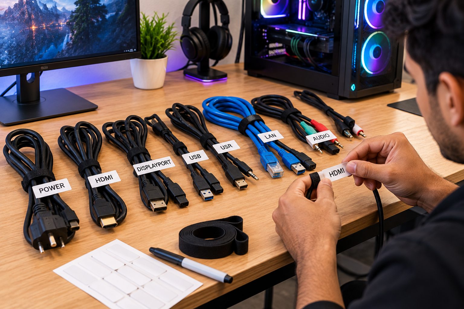 Identify Every Cable Before Organizing